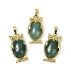 Natural Green Aventurine Pendant KK-F887-02G-04-1