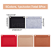 5Pcs 5 Colors Wool Felt Purse Organizer Insert FIND-WR0007-40A-2