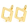 Brass Hoop Earring Findings with Latch Back Closure KK-M286-22G-1