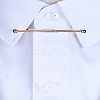 2Pcs 2 Colors Brass Tie Clips for Men AJEW-LP0010-93-3