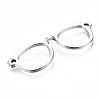 Glasses/Spectacles Tibetan Style Alloy Pendants TIBEP-R344-77AS-LF-3