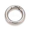 Non-Tarnish 304 Stainless Steel Spring Gate Rings X-STAS-M296-01P-D-1