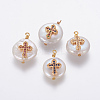 Natural Cultured Freshwater Pearl Pendants PEAR-L027-14-1