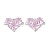 Brass Pave Cubic Zirconia Connector Charms KK-L208-04P-03-2