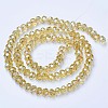 Electroplate Glass Beads Strands EGLA-A034-T8mm-B18-2