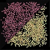 Glow in the Dark Luminous Transparent Glass Round Seed Beads LUMI-PW0004-006A-04-1