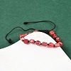 Dyed Natural Imperial Jasper Beads Braided Bead Bracelets for Men Women BJEW-D360-01A-3