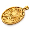 Religion Golden Tone 304 Stainless Steel Pendants LS-STAS-K289-01G-11-2