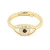 304 Stainless Steel Cubic Zirconia Adjustable Ring LS-RJEW-S406-06G-2