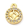Brass Micro Pave Cubic Zirconia Pendants KK-A240-13G-1