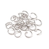 Tarnish Resistant 304 Stainless Steel Open Jump Rings X-STAS-R049-6x0.8mm-3
