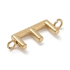 304 Stainless Steel Letter Connector Charms STAS-M108-01G-05-2