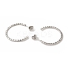 Non-Tarnish 304 Stainless Steel C-Shaped Stud Earrings for Women EJEW-Z066-06P-2