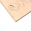 Wood Cutouts Ornaments WOOD-WH0107-20-3