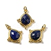 Natural Lapis Lazuli Faceted Pendants G-C096-02G-07-1