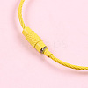 Spray Painted Steel Wire Cable Keychains MAK-CJC0001-03A-4
