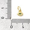 Brass Cubic Zirconia Charms KK-G554-02F-06-3