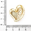 Brass Micro Pave Clear Cubic Zirconia Multi-strand Links KK-S510-19G-3