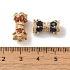 Rack Plating Brass Cubic Zirconia Glass Pendants KK-S368-03G-3