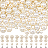 300Pcs ABS Plastic Imitation Pearl Rivet Studs KY-CL0001-02A-1