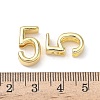 Brass Slide Charms KK-L253-15G-05-3