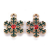 Eco-Friendly Alloy Enamel Pendants LS-X-ENAM-T011-67-NR-2