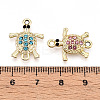 Alloy Rhinestone Connector Charms ALRI-T011-05-3