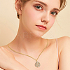 Brass Micro Pave Clear Cubic Zirconia Pendants KK-BC0013-89-6