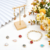 12Pcs 6 Style Natural & Synthetic Mixed Gemstone Pendants G-NB0002-33-4