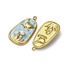 304 Stainless Steel Enamel Pendants STAS-P406-27A-G-2