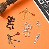 12Pcs 6 Styles Halloween Alloy Pendants Sets FIND-YW0006-25-4