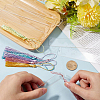 DIY Bookmark Making Kits. with Transparent Acrylic & Polyester Tassel Decoration DIY-SP0001-92A-3