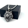 Vintage Punk Wolf Head 304 Stainless Steel Pendant Necklaces for Men HO0962-5