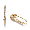 Brass Hoop Earrings EJEW-K085-03G-1