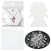 40Pcs Paper Jewelry Display Cards CDIS-FS0001-32B-1