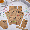 20Pcs 10 Colors Waxed Cord Bracelets for Women BJEW-FG0001-07-4