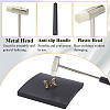 Double Face Jewelry Making Steel Rubber Hammer AJEW-CY0001-85-5