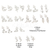 12Pairs 12 Styles Alloy Stud Earrings EJEW-FS0001-29-4