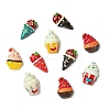 40Pcs 8 Colors Opaque Resin Cabochons RESI-CJ0004-88-8
