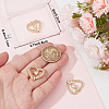 6Pcs Rack Plating Brass Micro Pave Clear Cubic Zirconia Pendants KK-BBC0016-04-3