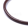 Cowhide Leather Cord Bracelet Making AJEW-JB00016-02-3