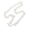 9MM 304 Stainless Steel Cable Chain OT Necklaces for Women NJEW-G194-03S-4