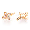 Brass Cubic Zirconia Pendants X-KK-S336-08G-1