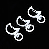 Spray Painted Eco-Friendly Alloy Swivel Snap Hooks Clasps PALLOY-T080-13M-NR-1