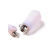 Faceted Glass Perfume Bottle Pendants GLAA-G080-01J-P-3