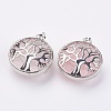 Natural Rose Quartz Pendants KK-K216-A04-1