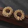 201 Stainless Steel Hoop Earrings EJEW-P304-11G-2