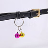 18Pcs 9 Colors Iron Bell Pendant Decoration AJEW-GL0002-54-4