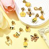 Alloy Enamel European Dangle Charms PALLOY-FS00011-6