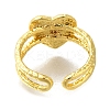Brass Cuff Rings for Women RJEW-D079-04G-RS-3